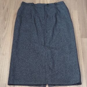 Sag Harbor Gray Wool Blend Women's Skirt